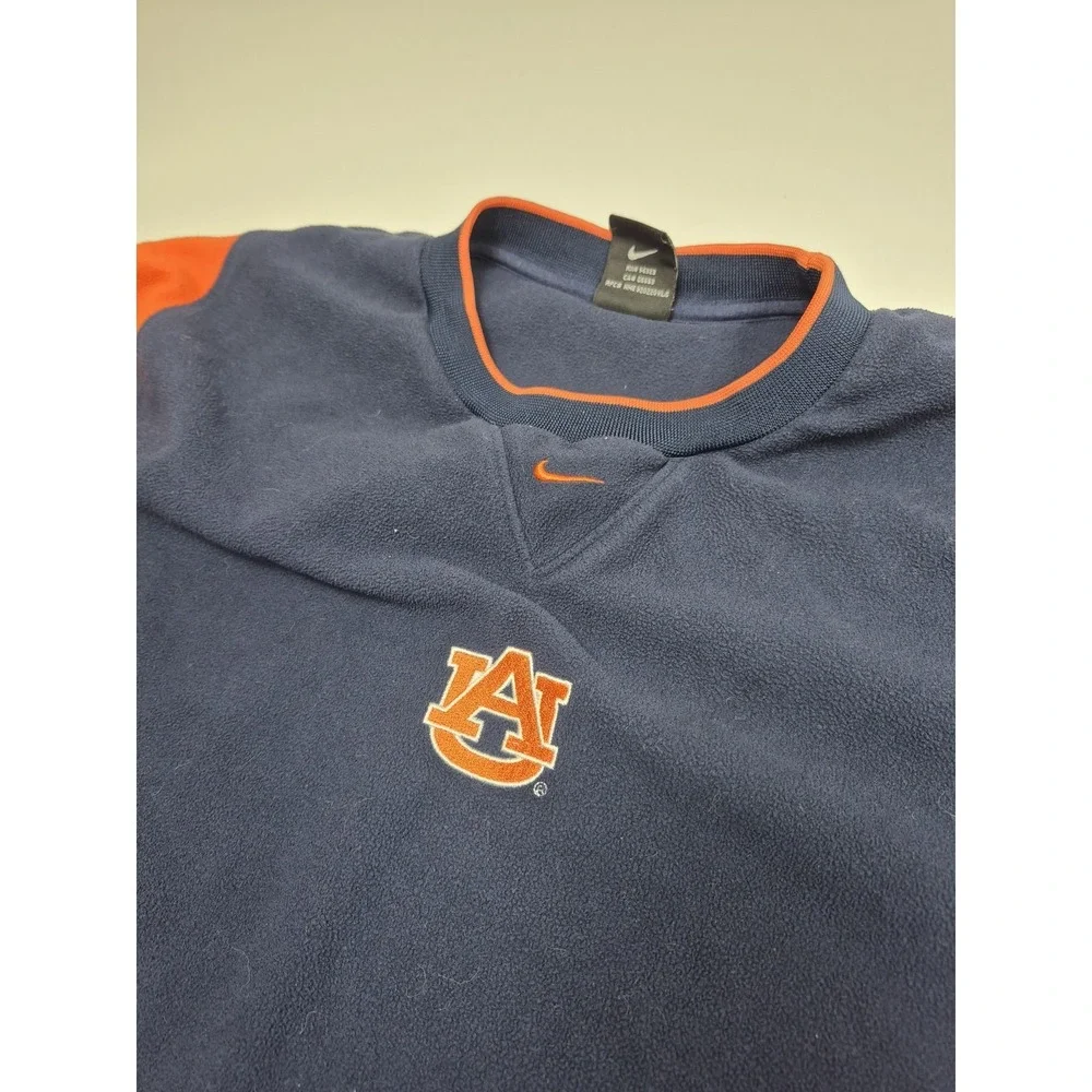 Vintage Auburn Tigers Sweatshirt Mens XL Navy NCAA Football Nike Therma Fit